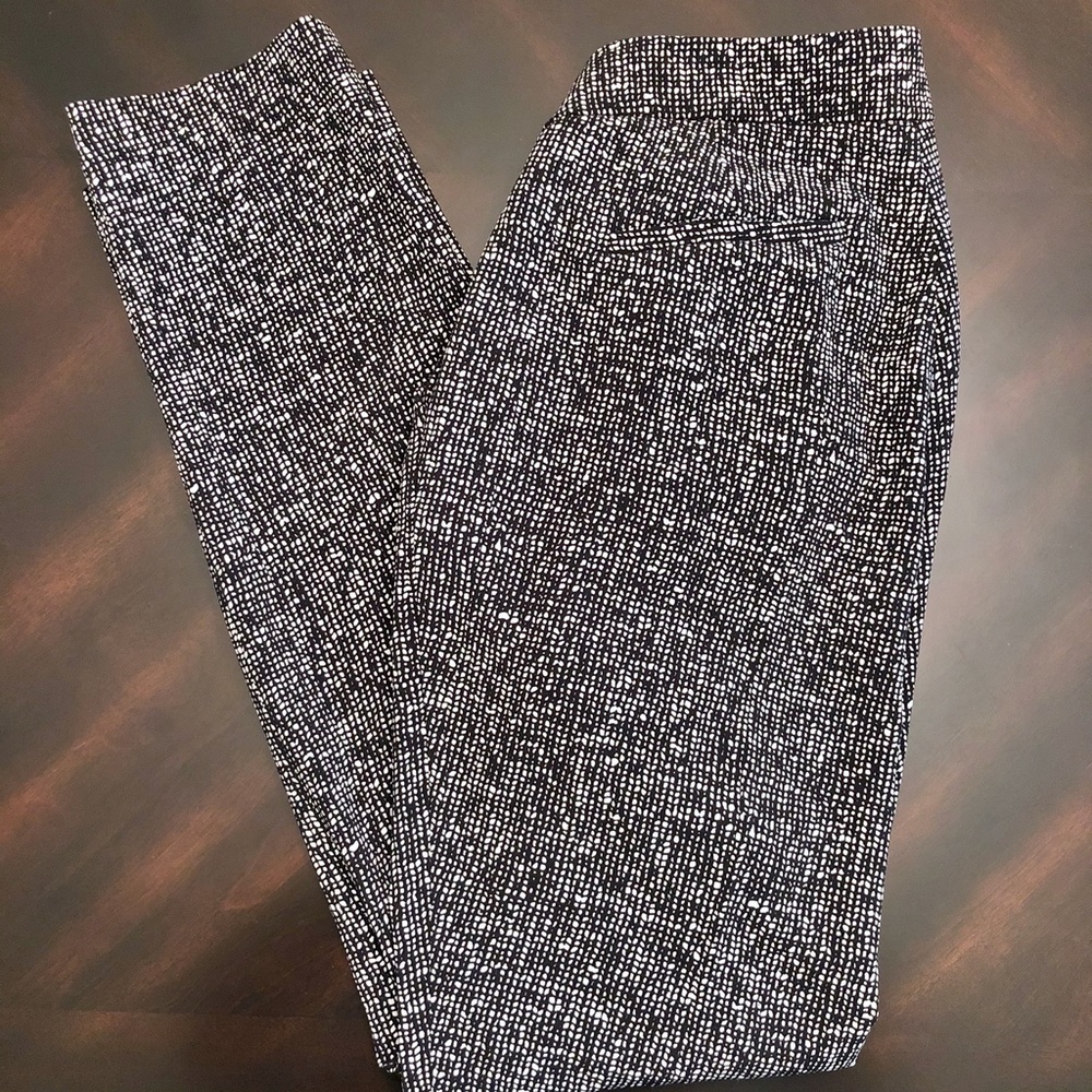 *KATHERINE BARCLAY* Cross-Hatch Trouser Pants
